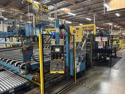 86″ x 185″ Universal 2 color Flexo Rotary Slotter