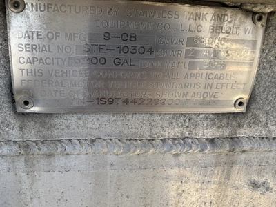 Used 2009 ST&E MILK TANKER TRAILER Tanker Trailers Michigan US | Miedema Asset Management Group #1709540