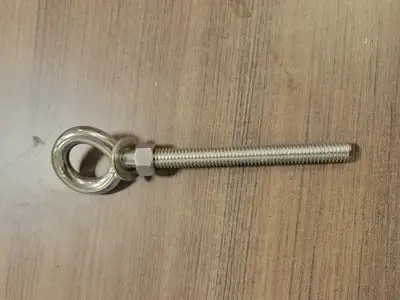 3/8" 316 Stainless Steel Eye Bolt w/ Washer & Nut (Bag of 10)