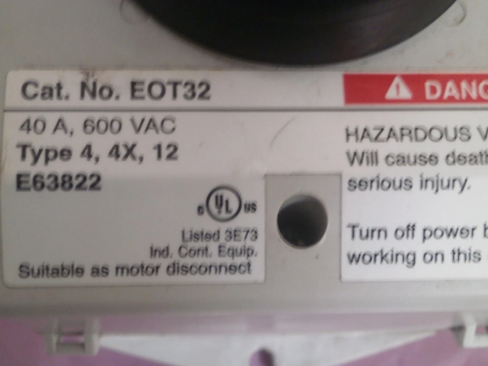 USED ABB EOT32 - 1 SINGLE CONNECTORS