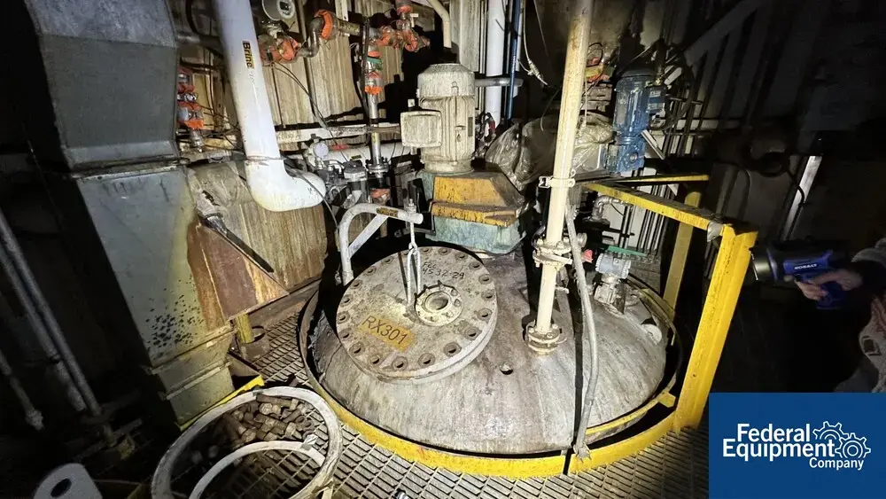 USED Four Corp 2,600 Gal Four Corp Reactor, 304 S/S, 100/90#