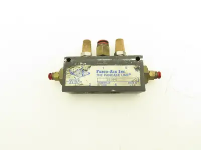 Fabco-Air 14DP-4 Double Pilot 4-Way Pneumatically-Actuated Pilot Valve Lot of 7