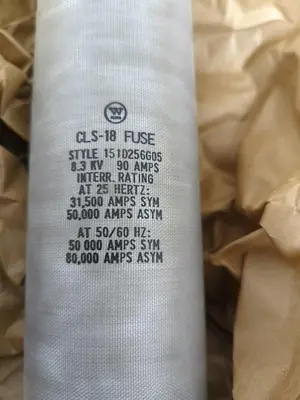 New | in-Stock WESTINGHOUSE CLS-18 Fuses | Surplus Asset Holdings #1227283