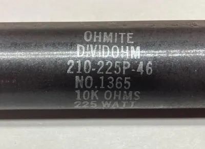 Used OHMITE 1365 210-225P-46 Miscellaneous Equipment (Electrical & Power) | Surplus Asset Holdings #1200940