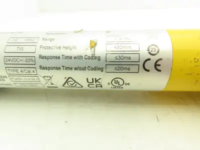Allen Bradley 440L-R4J0480YD Light Curtain Guardmaster Receiver Only -Parts Only