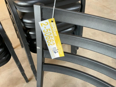 Used LOT OF (10) METAL CHAIRS WITH PADDED SEATS Party/Banquet Supplies Michigan US | Miedema Asset Management Group #1761576