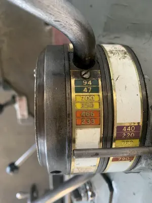 17" X 54" SOUTH-BEND ENGINE LATHE. STOCK # 0151124