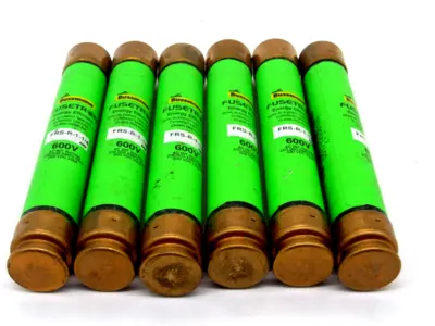 NEW LOT OF 6 BUSSMANN FRS-R-1-1/4 FUSES FRSR114