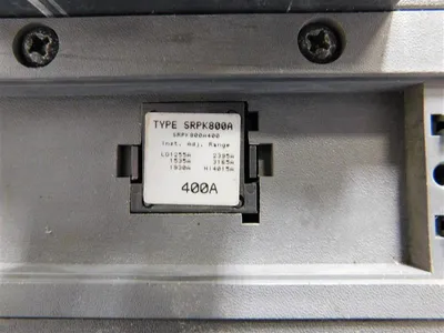 General Electric SKHH36AT0800 HI-Break Circuit Breaker 400A Rating Plug Used