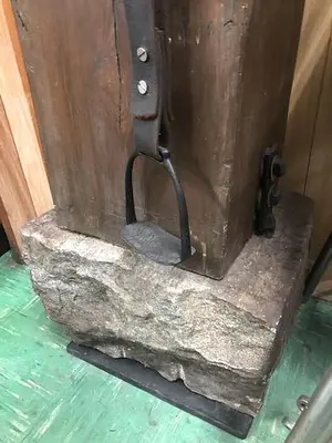 5350-385 Antique Rare Foot Drop Hammer Press Circa 1890 MFG. by Blundell & Co.