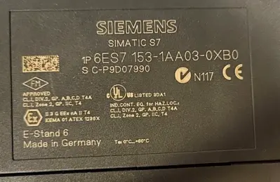 Siemens 6 ES7 153 - 1AA03 - 0XB0 Simatic S7 (BIN 3.5.2)