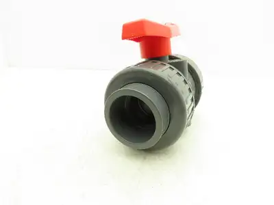 Simtech VBXV208  2" PVC Ball Valve Socket/Threaded Fittings True Union  Lot of 3