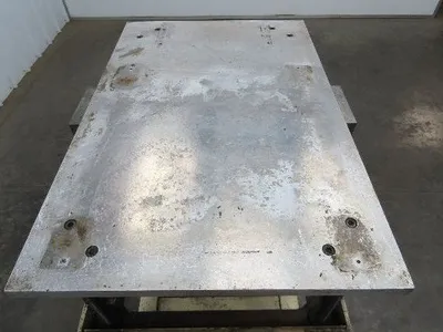 1" Aluminum Top  Steel Base Work Bench Table 24"x36" x 26-36"Adjustable Height