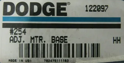 NEW DODGE 122097 MOTOR MOUNTING BASE