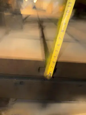 192" WIDE X 360" LONG X 12" THICK T-SLOTTED FLOOR PLATE. STOCK #0433326
