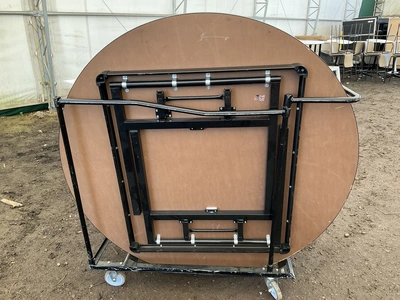 USED ROUND TABLES COLLAPSABLE
