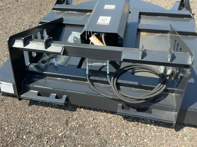 New JCT 72” Brush Mower Skid Steer Attachment, hydraulic driven with hoses and quick coupler fitting...