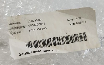 NEW Bosch 8-101-851-660