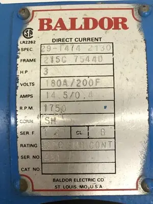 USED BALDOR 29-1474-2130