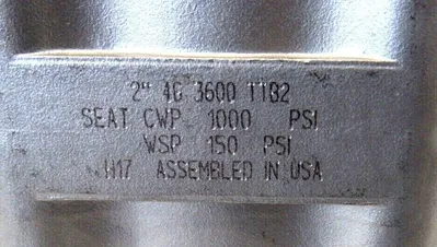 NEW JAMESBURY 46 3600 TT2B BALL VALVE 2" 463600TT2B