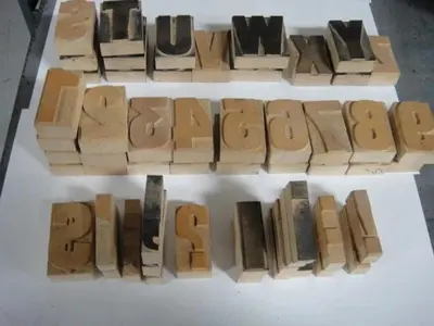 Heidelberg Wood Type, $10 Per Letter
