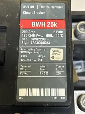 Used EATON BWH2200 Miscellaneous Equipment (Electrical & Power) | Surplus Asset Holdings #1199008