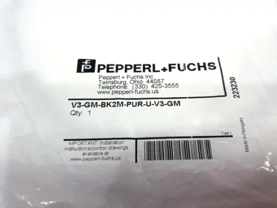 New | in-Stock Pepperl+Fuchs Straight M8 Connection Cable 223230 Cable & Wire Michigan US | Maverick Industrial Sales #1390742