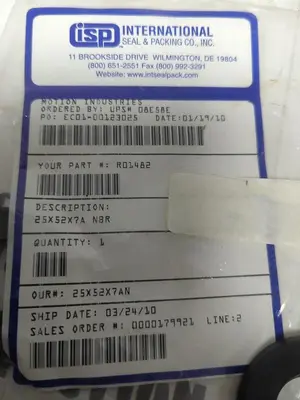 New | in-Stock NBR 25X52X7A Pump & Valve Parts Ohio US | Surplus Asset Holdings #1244947