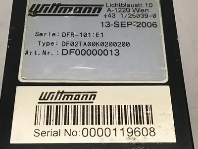 USED WITTMANN DF02TA00K0200200