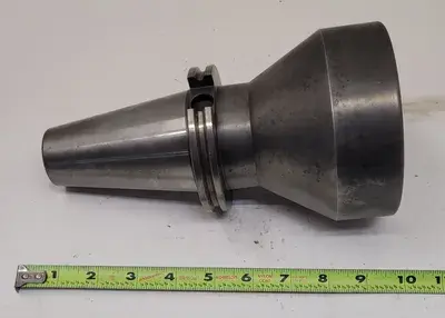 CAT 50 FACE MILL HOLDER, 5" OVERALL DIAMETER, 9-3/8” OAL, 1.75” OUTER ARBOR