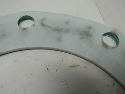 Garlock 3000 13-1/2" 8 Hole Full Face Flange Ring Gasket Teflon Jacket