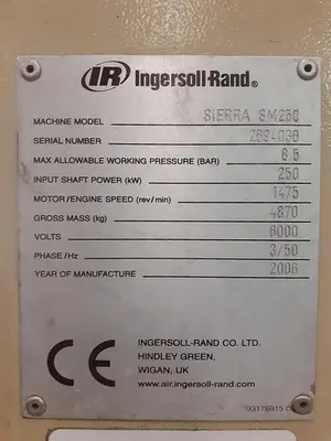 Ingersoll-Rand Sierra SM 250 Compressor Air Plant | Perry Equipment (8)