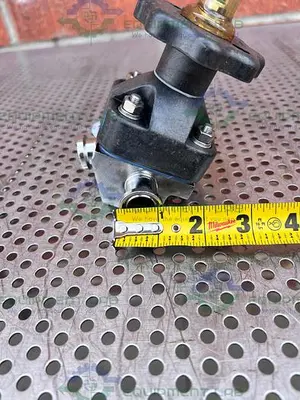USED ITT PURE FLO 3-WAY .75-316L-RA20MAX DIAPHRAGM VALVE W/ 3/4" SANITARY FITTING