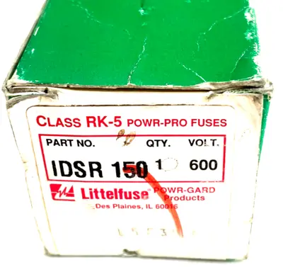 NEW LITTELFUSE IDSR150 RK-5 FUSE 600V