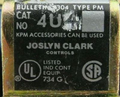 NEW JOSLYN CLARK 4U4-240 CONTROL RELAY 4U240