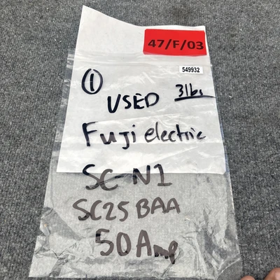 Used Fuji Electric Fuji Electric SC-N1 SC25BAA 30A PLC Contactors California US | Davliegogo LLC #1705322