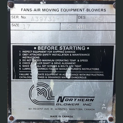 Northern 7900 Series Centrifugal Blower
