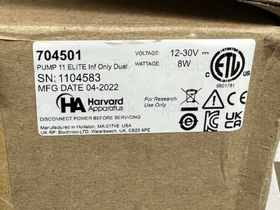 NEW Harvard Apparatus pump 11 elite