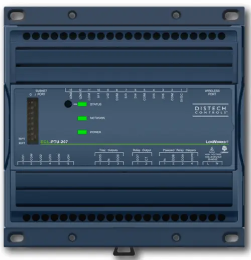 Distech CDIL-PTU207XXX-00 ECL-PTU-207 LonMark Programmable Room Controller [Refurbished]
