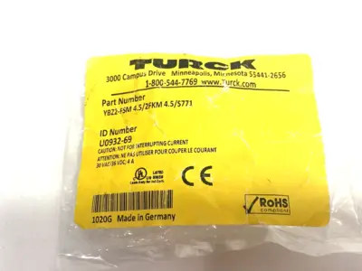 New | in-Stock Turck Actuator and Sensor Branch Splitter U0932-69 Electronic Splitters Michigan US | Maverick Industrial Sales #1391580