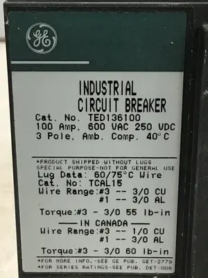 USED GENERAL ELECTRIC / GE TED136100