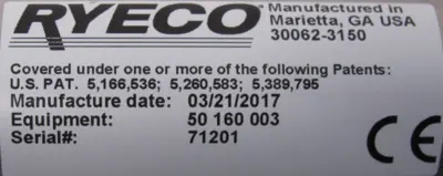 NEW RYECO 50-160-003 SENSOR HEAD 50160003
