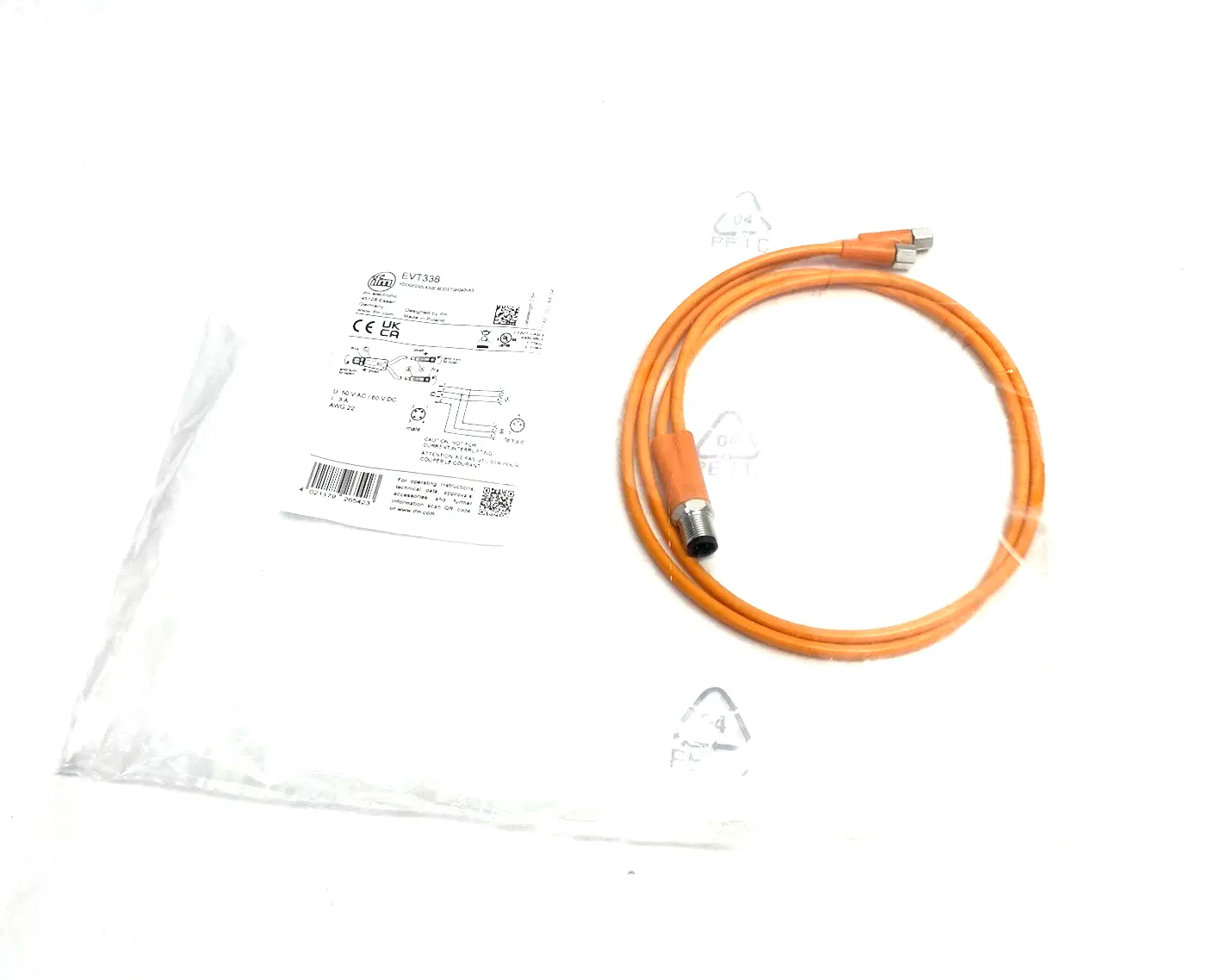 NEW IFM A-CODED Y-CONNECTION CABLE YDOGF030VAS00,6E03STGH040VAS