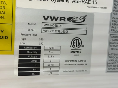 Used VWR 76579-158 Lab Refrigerators Missouri US | BioLabTek #1366057