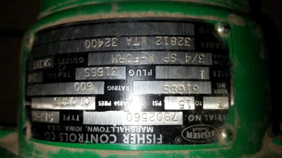 Fisher 1" 300 Class, 316 Stainless Threaded Control Valve