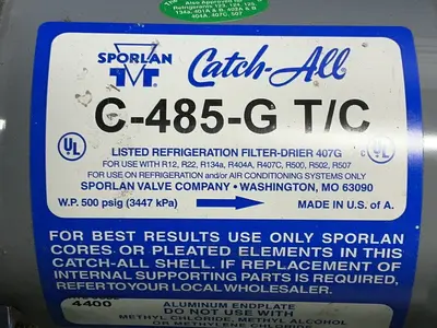 Used SPORLAN C485G T/C Chemical & Process Equipment Ohio US | HGR 24 #1469558