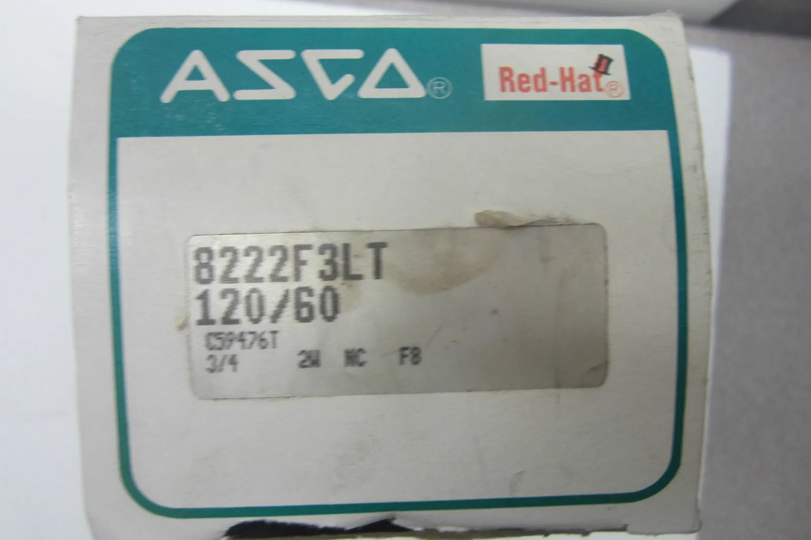 NEW ASCO 8222F3LT SOLENOID VALVE