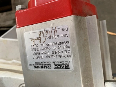2"-300# Flow-Tek Ball Valve with Pneumatic Actuator, Stainless, New Storeroom Spare