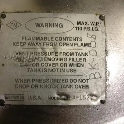 USED BINKS 83-15279