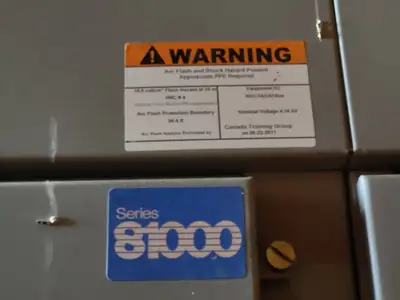 4160 Volts, Series 81000 Two-Column Motor Control Center (MCC) Section